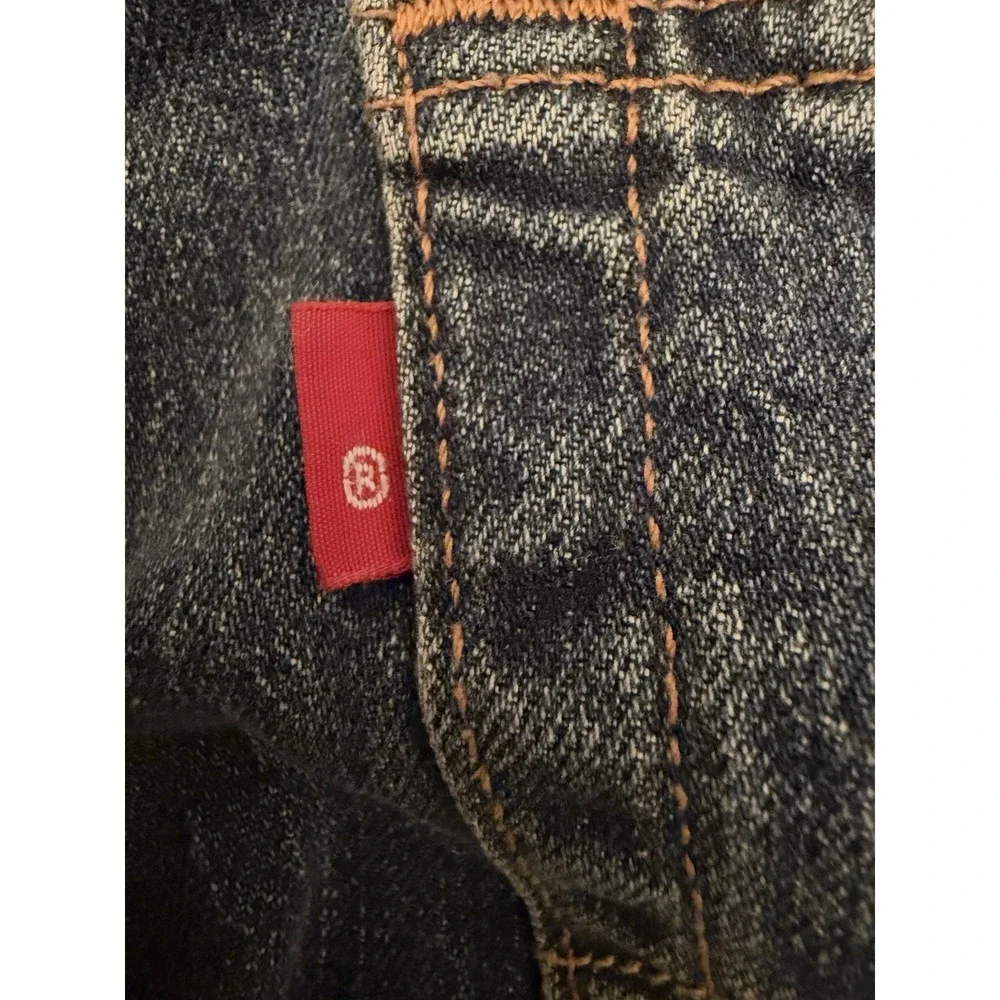 Levi's 505 Jeans Mens 38x32 Blue Regular Fit Straight Leg Stretch Denim Pants